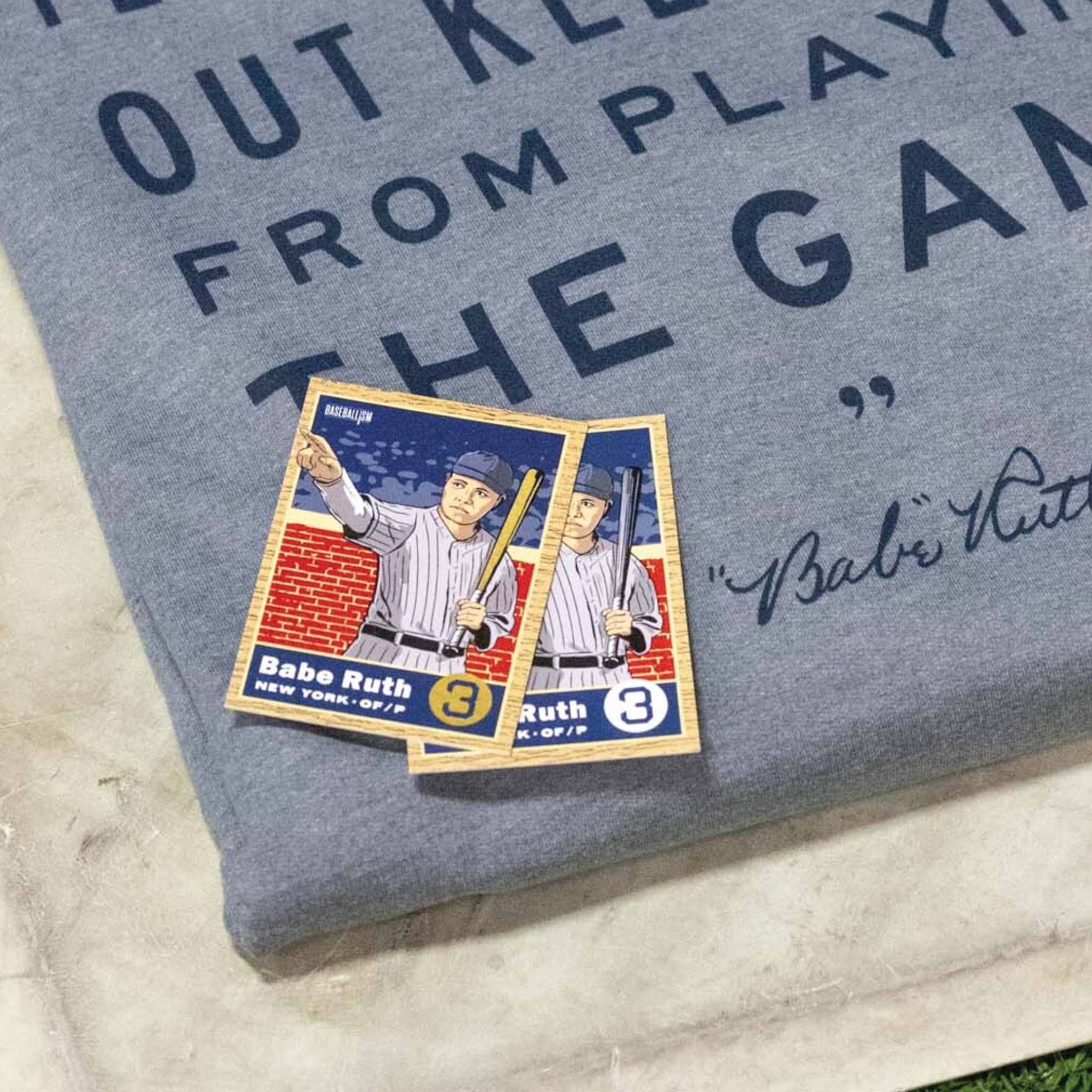 1920年手紙 Hoblitzell MLB T206プレイヤー　ベーブ・ルース ベースボールイズム×ベーブ・ルース ク​​ロス＆ダンボールパック発売