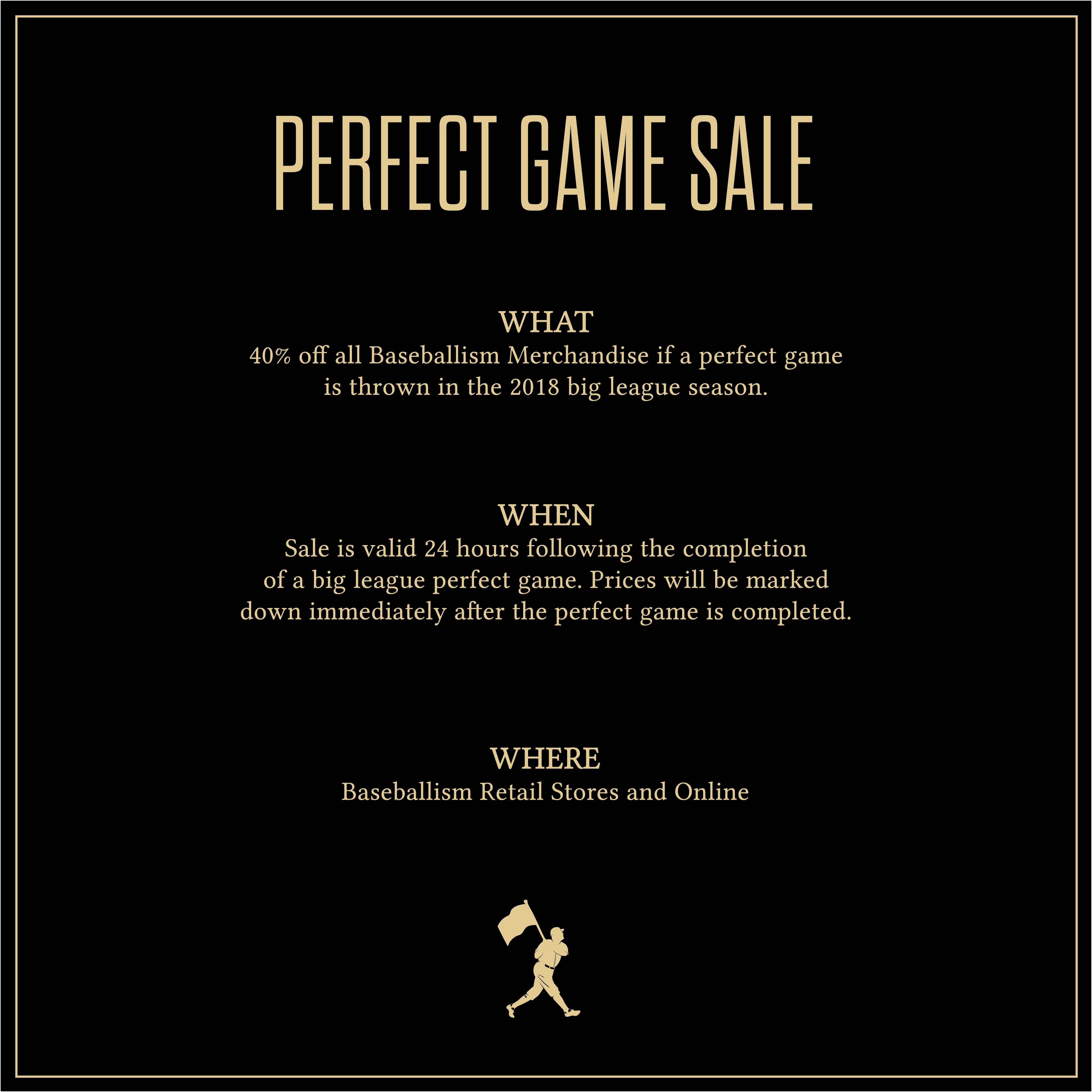 The Baseballism Perfect Game Sale