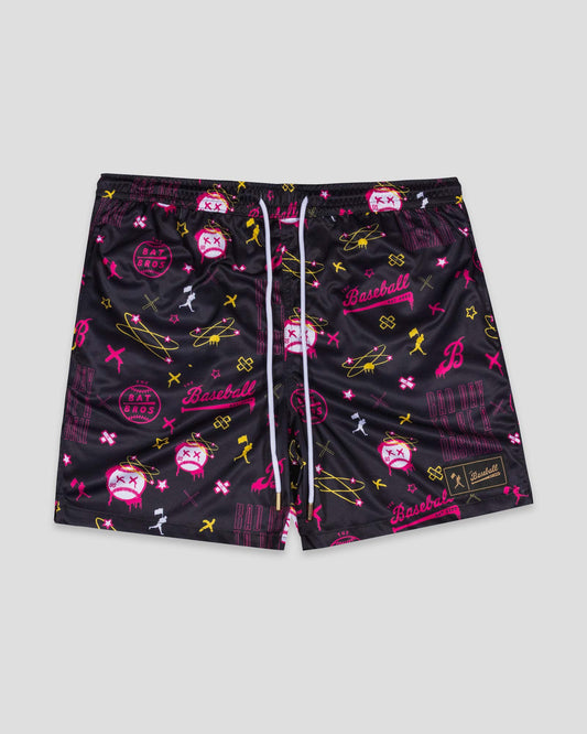 Bat Bros Bad Day Diamond Air Mesh Shorts - Baseballism Online