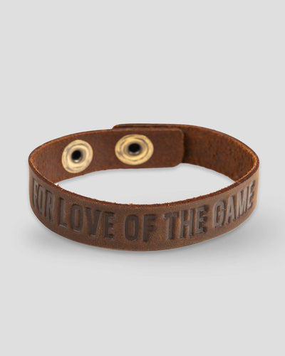 For Love of the Game Single Loop Bracelet - Dark Brown