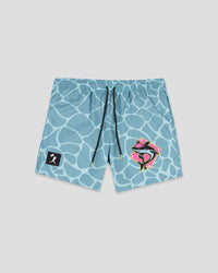 Shark Attack Swim Trunks (Clear Water) - Youth