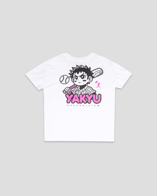 Yakyu Anime T-Shirt (White) - Youth - Baseballism Online