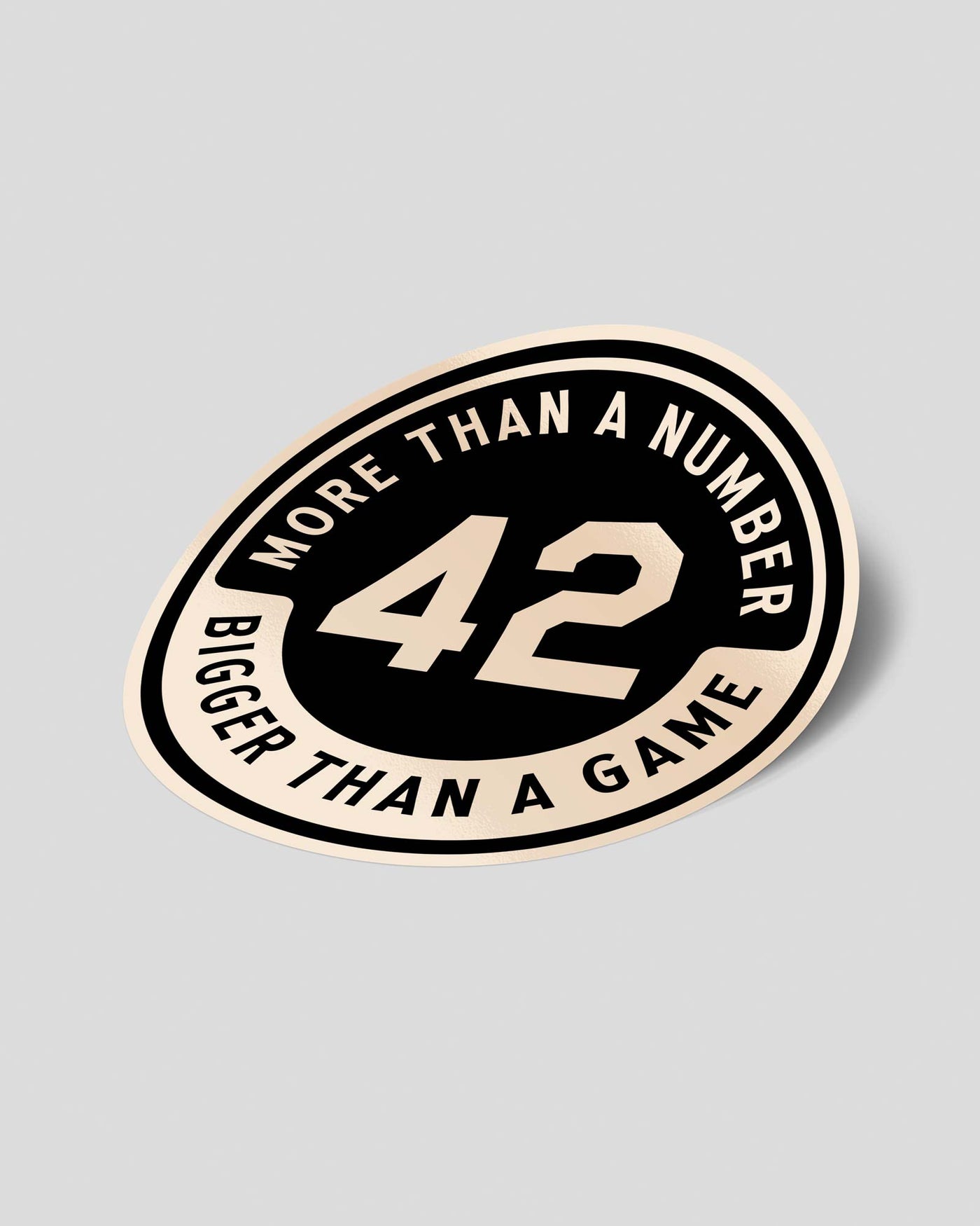 42: More Than a Number Helmet Decal