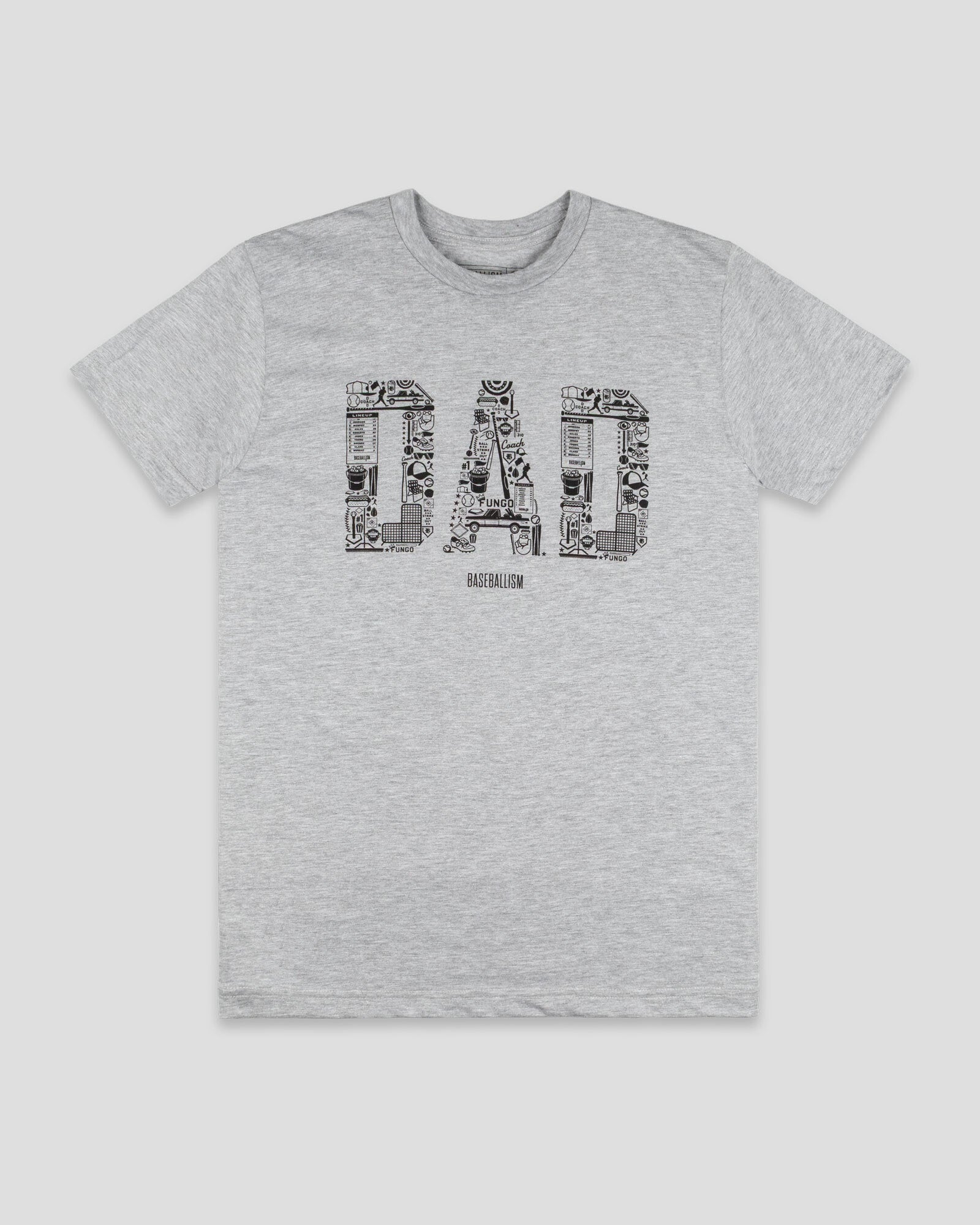 【専用】Wide Dad　sick Dad TEE　Tシャツ　グレー Baseball Dad Icons T-Shirt