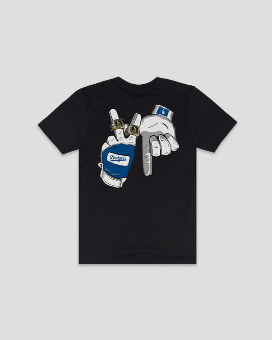 Los Angeles Dodgers Back '2' Back World Series Youth T-Shirt - (PREORDER SHIP DATE 1/1/2026)