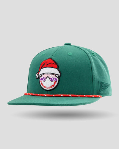 Happy Place Holiday Pro Style Rope Cap - Green - Baseballism Online