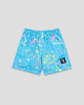 Pitchers That Paint Diamond Pro Mesh Shorts (Blue) - Youth
