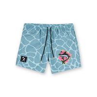 Shark Attack Swim Trunks (Clear Water) - Youth