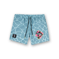 Shark Attack Swim Trunks (Clear Water) - Youth