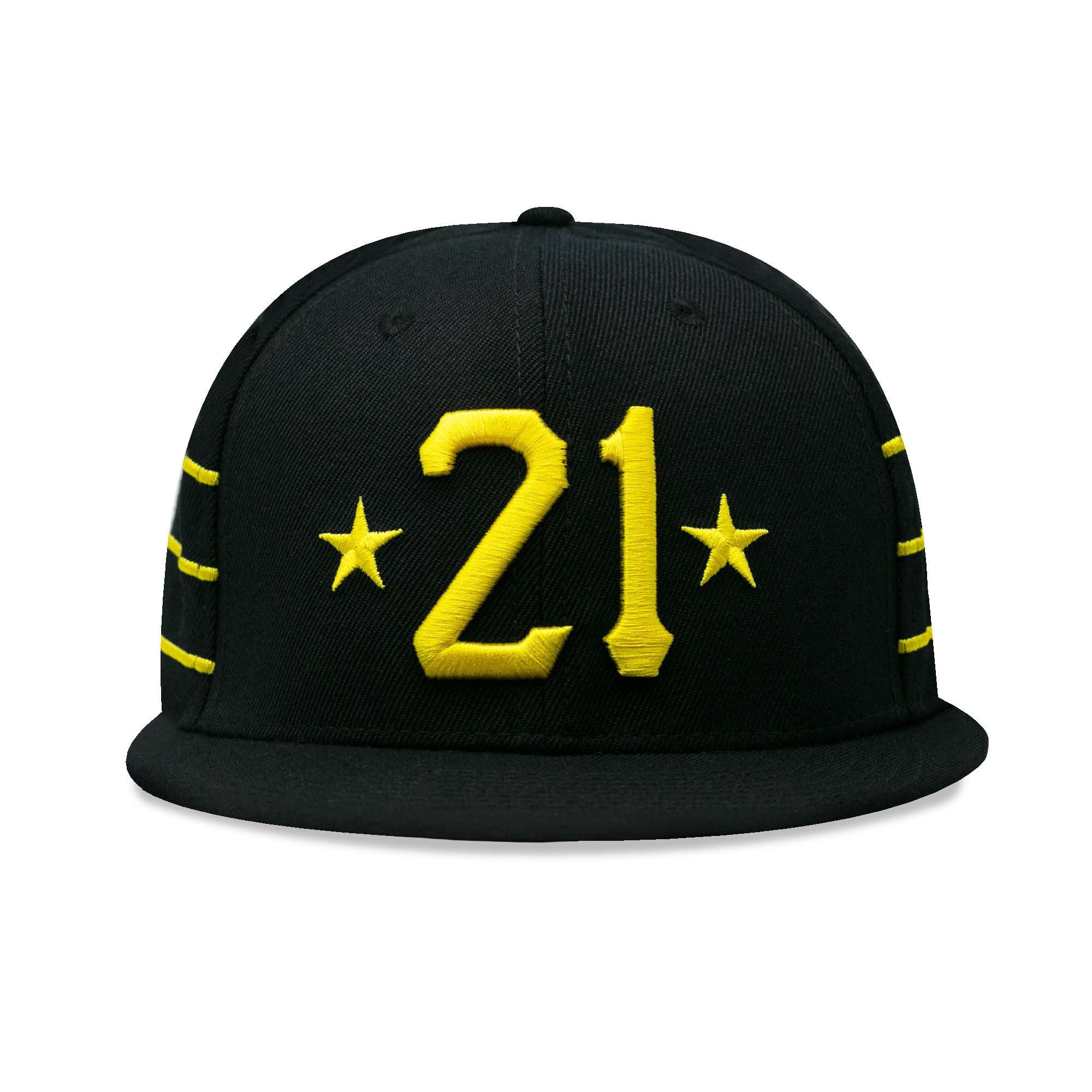 Baseballism Clemente 21 Cap - Black Wool Blend Baseball Hat