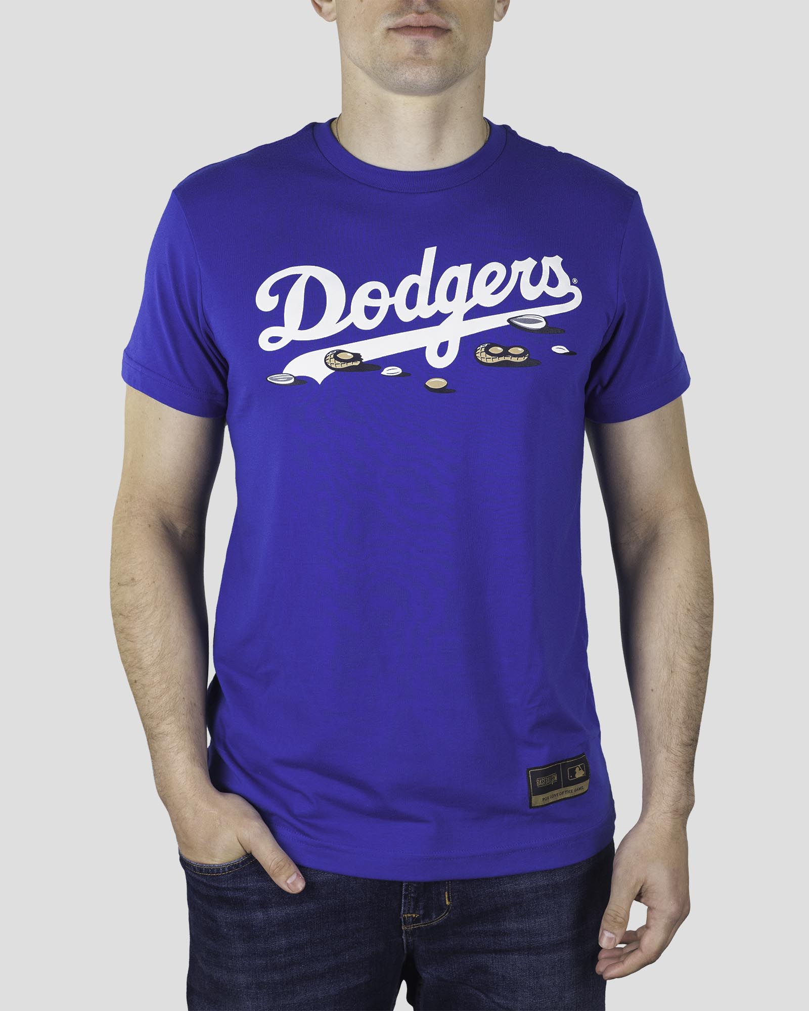 Los Angeles Dodgers Shirt Mens 2XL Blue Long Sleeve MLB Dri Fit