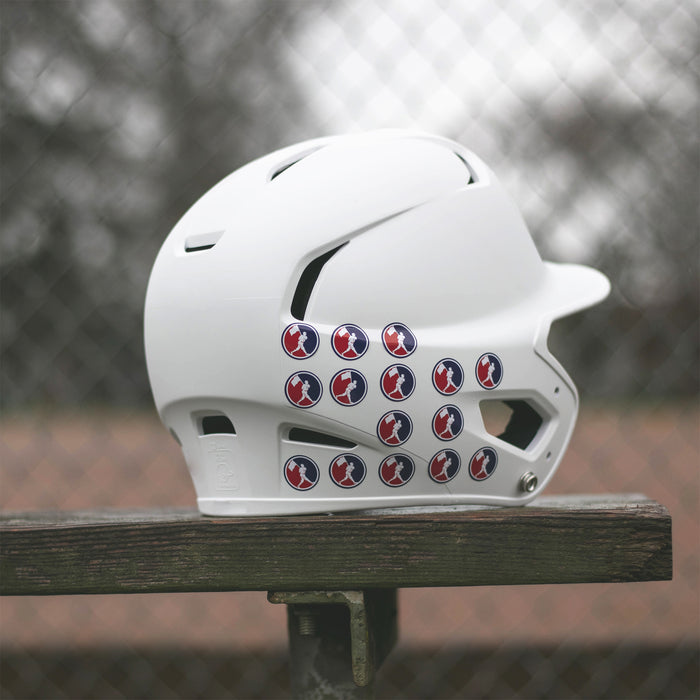 2019 Flag Man Helmet Stickers