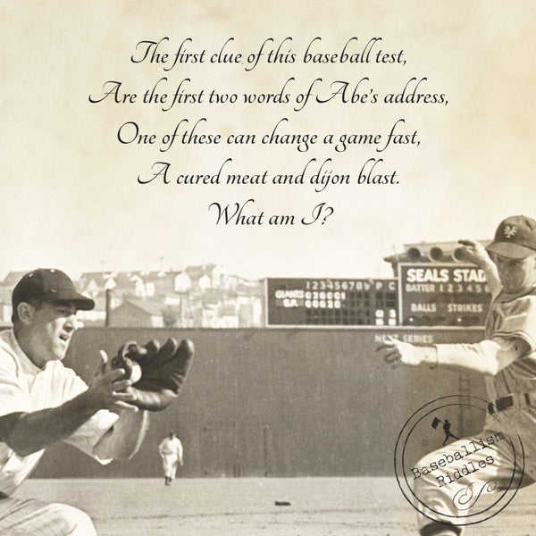 Baseballism Riddle: 2/25/20