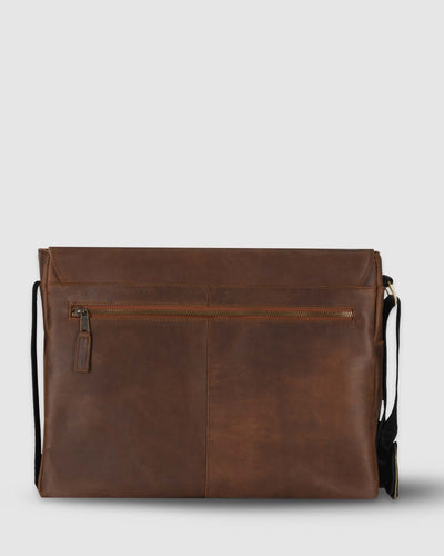 Mathewson Glove Leather Messenger Bag - Pine Tar Brown - Baseballism Online