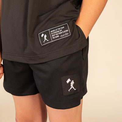Diamond Air Liner Mesh Training Shorts (Black) - Youth