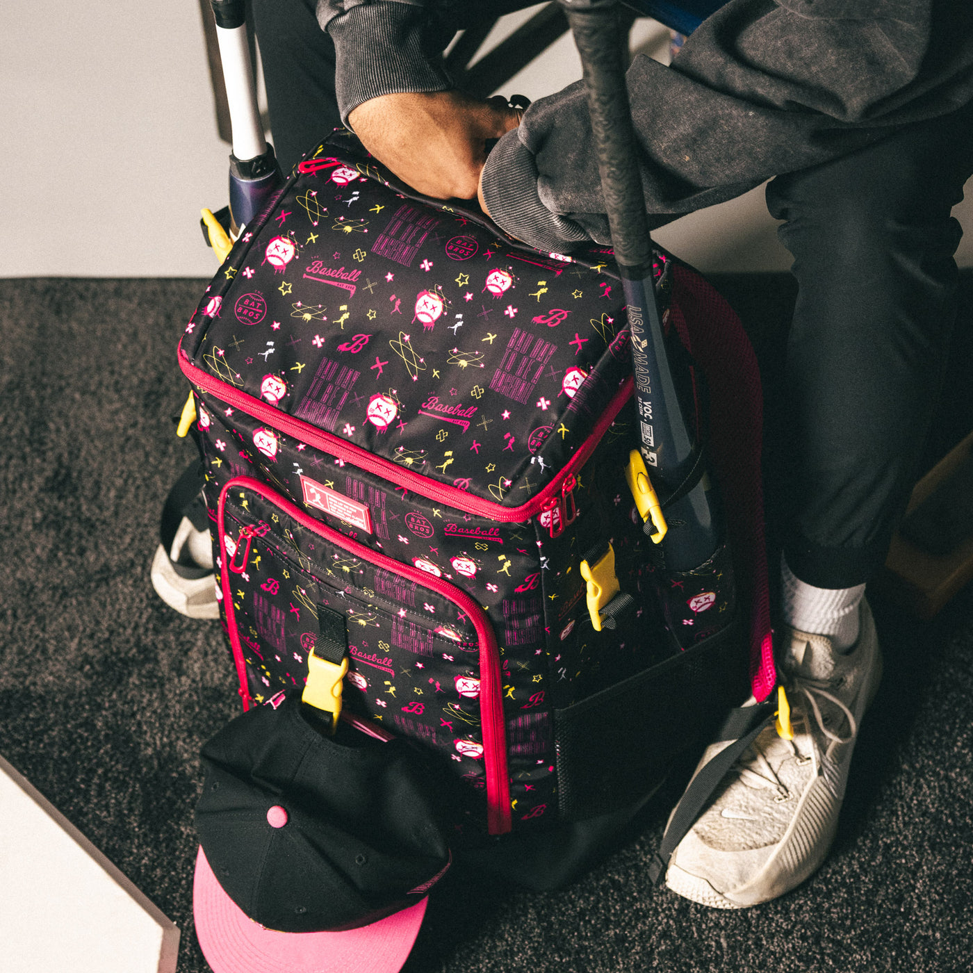 Ronin Baseball Equipment Backpack - Bat Bros Bad Day