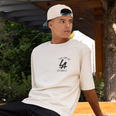 LA Bat Pima Cotton T-Shirt (Cream)