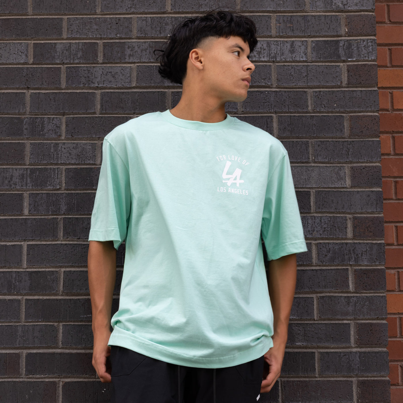 LA Bat Pima Cotton T-Shirt (Mint)