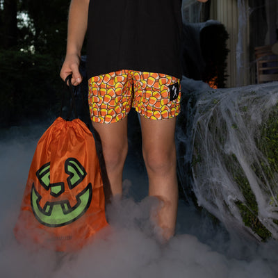Candy Corn Mesh Shorts - Youth