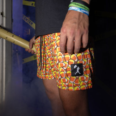 Candy Corn Mesh Shorts