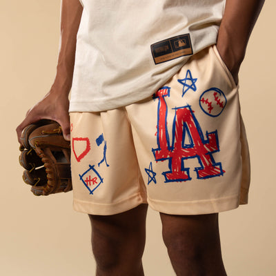 Crayon Series Diamond Air Mesh Shorts - Los Angeles Dodgers