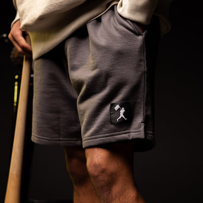 Play Hard Comfort Sweat Shorts - Charcoal - Baseballism Online