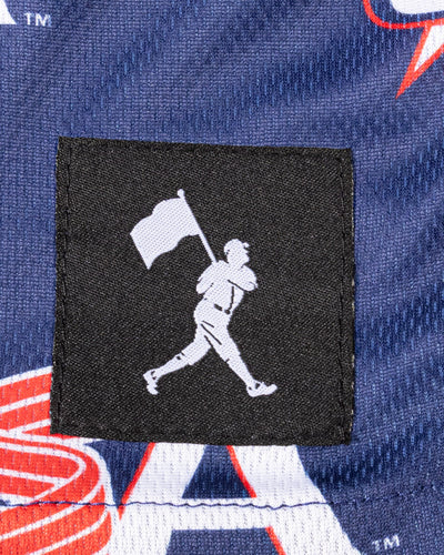 USA Pattern Diamond Air Mesh Shorts (Navy) - Baseballism x USA Baseball