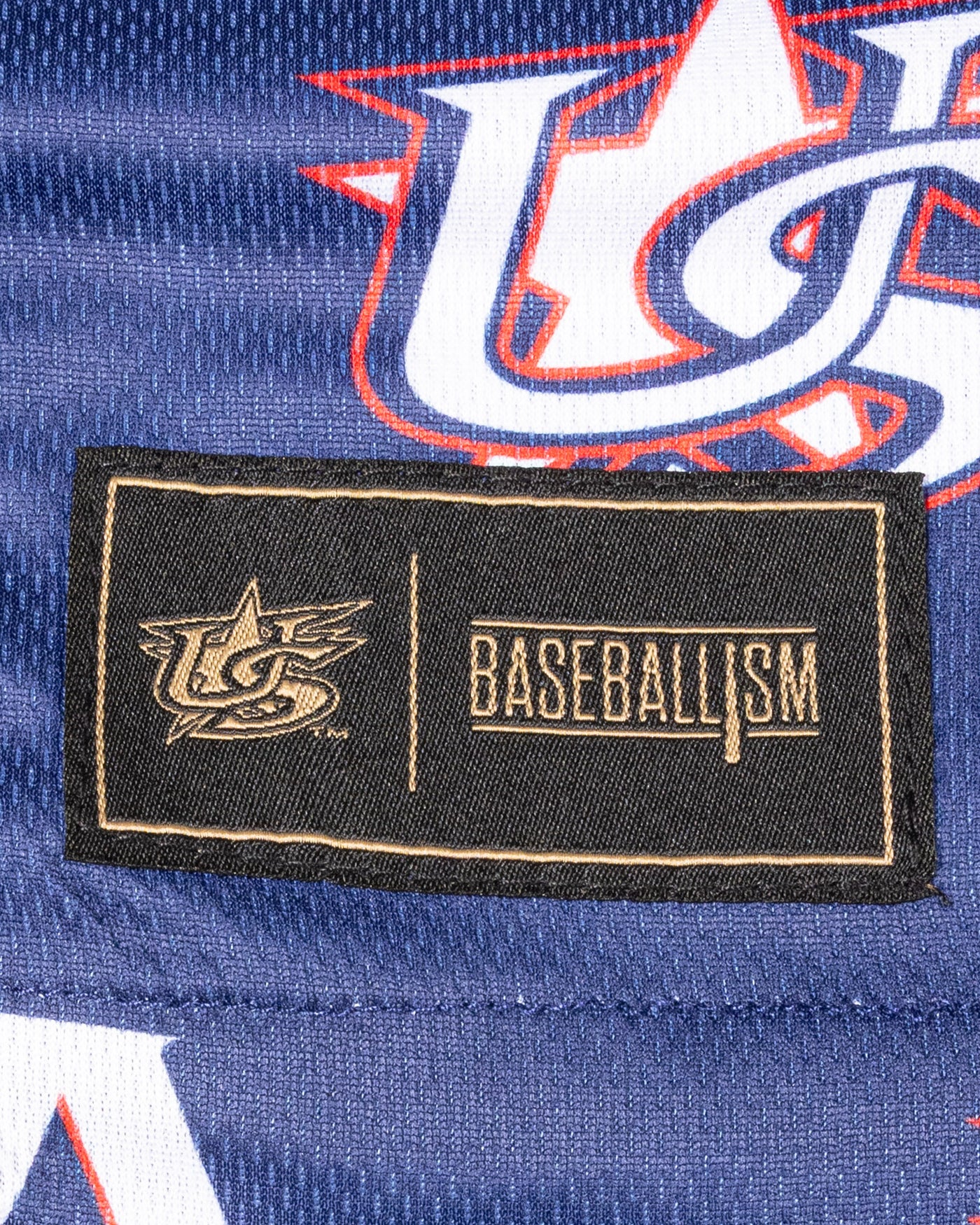 USA Pattern Diamond Air Mesh Shorts (Navy) - Baseballism x USA Baseball