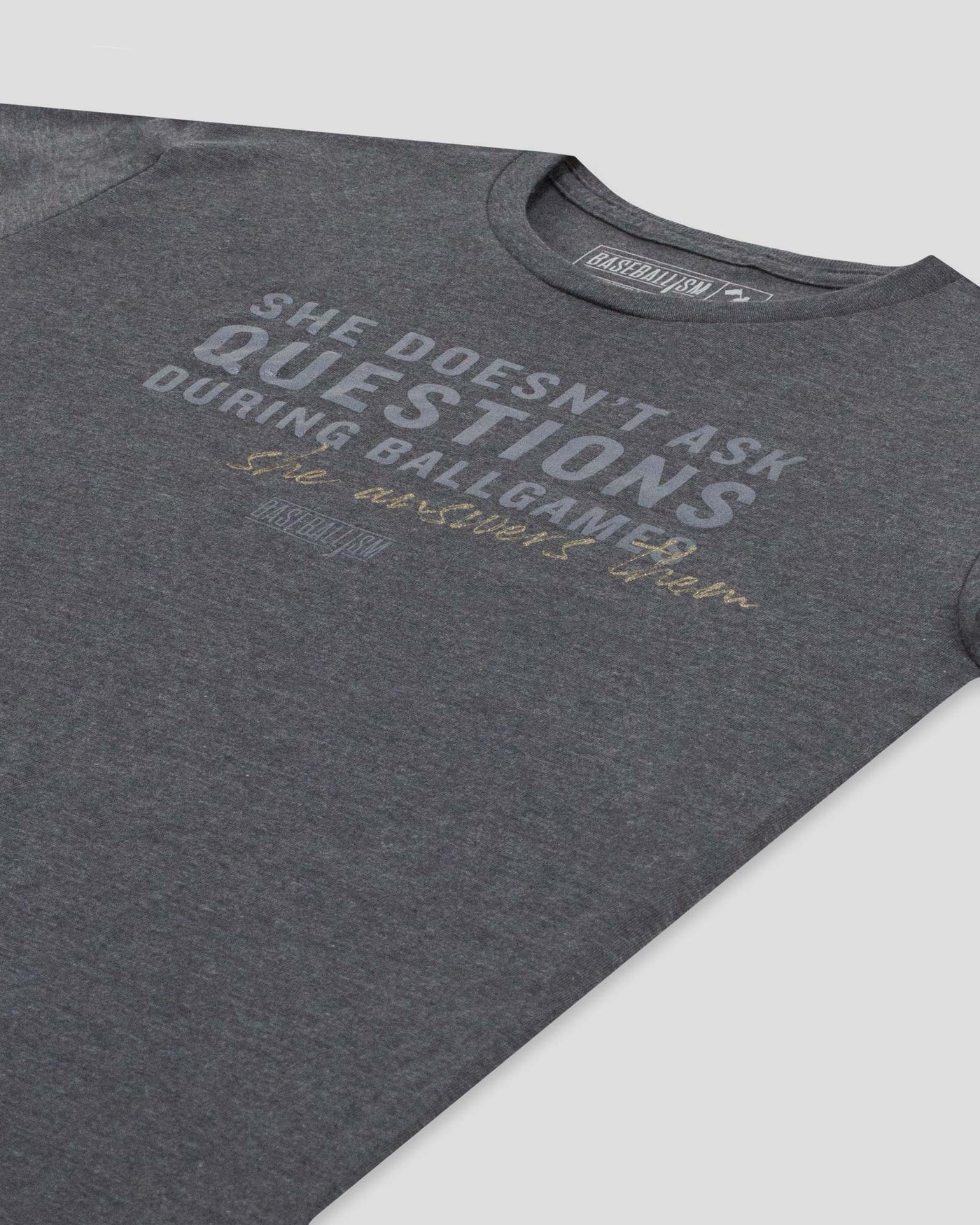 She Answers Them - Warm-up Tee - Baseballism Online