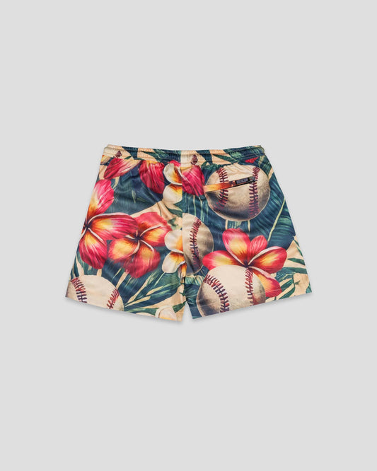 Aloha Ball Diamond Air Youth Mesh Shorts - Plumeria - Baseballism Online