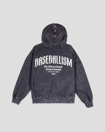 Ballplayer B Acid Wash Hoodie - Youth - Baseballism Online