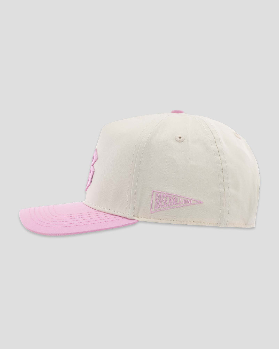 Ballplayer B Five Panel Cap - Pink | Baseballism Online
