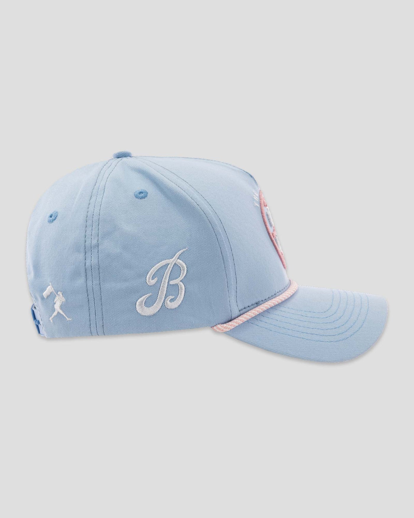 Bat Bros Five Panel Cap - Light Blue