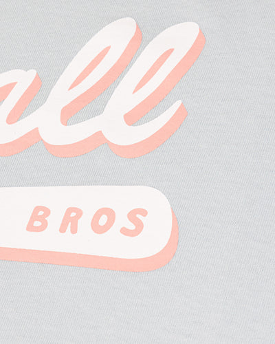Bat Bros Script Oversized T-Shirt (Light Blue) - Baseballism Online