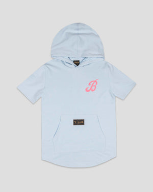 Bat Bros Short Sleeve Hoodie (Cotton Candy) - Youth - Baseballism Online