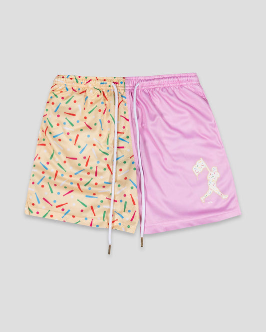 Batter Up Bakery Confetti Cupcake Diamond Air Mesh Shorts - Baseballism Online