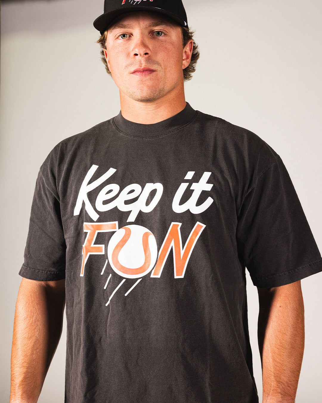 Keep It Fun Relaxed Fit T-Shirt (Black) - Baseballism x Austin Schultz