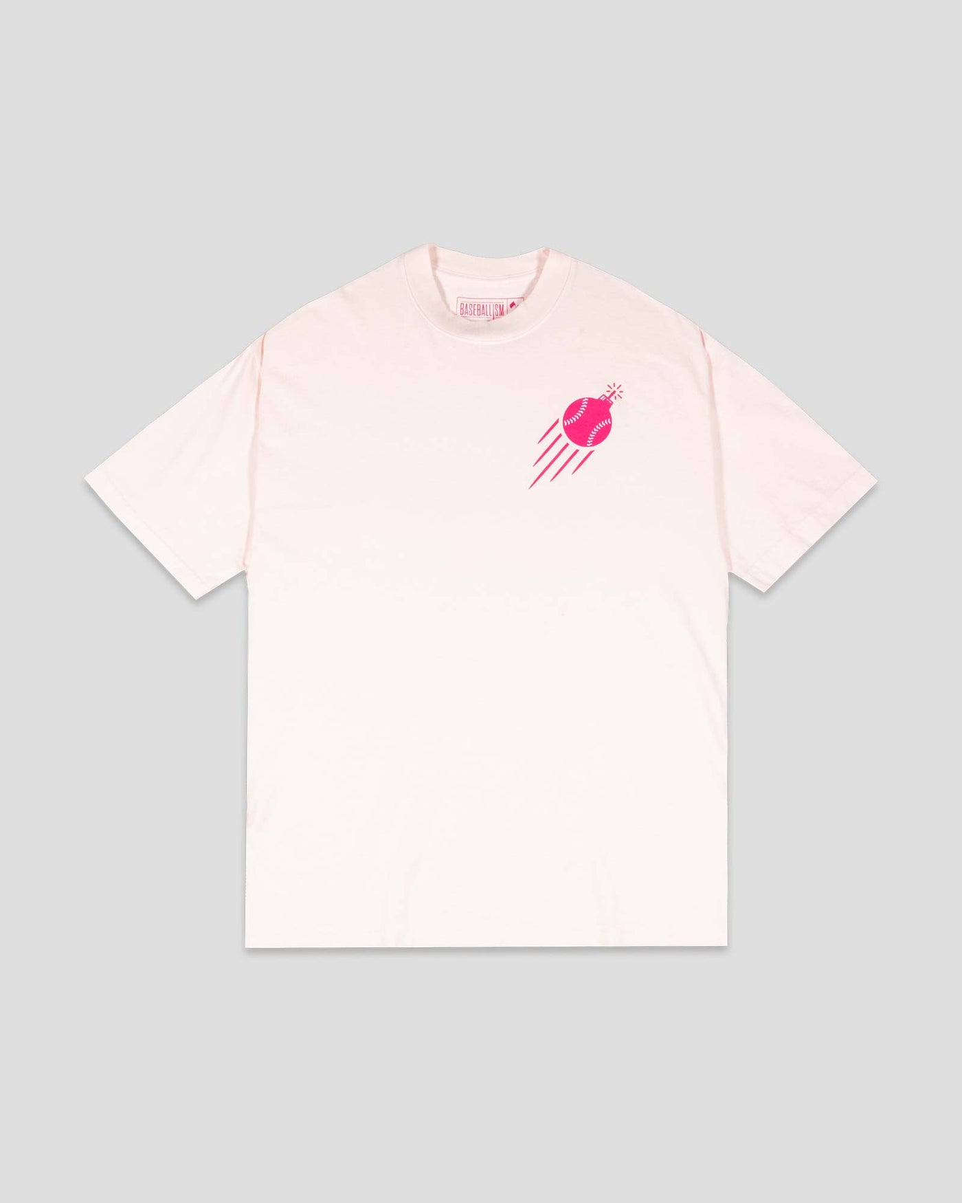 Bombs For Moms Relaxed Fit T-Shirt (Pink) - Baseballism Online