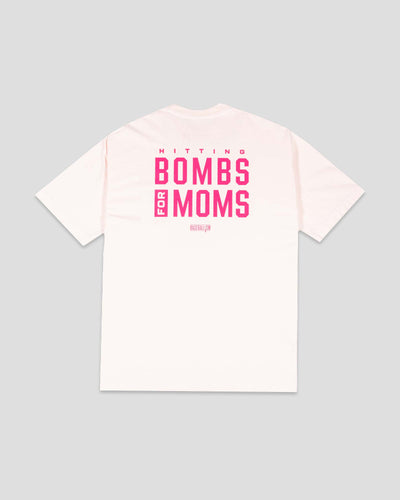 Bombs For Moms Relaxed Fit T-Shirt (Pink) - Baseballism Online