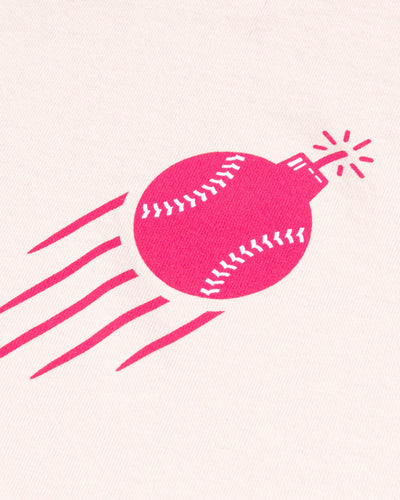Bombs For Moms Relaxed Fit T-Shirt (Pink) - Baseballism Online