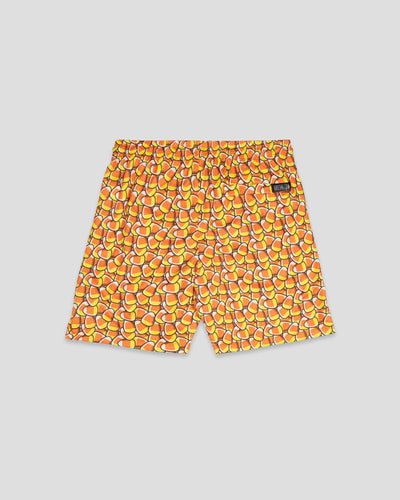 Candy Corn Mesh Shorts - Youth