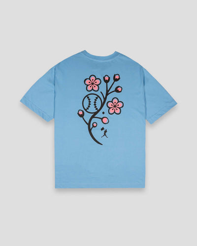 Cherry Blossom Baseball - Diamond Pima Oversized T-Shirt