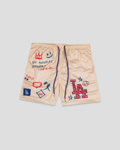Crayon Series Diamond Air Youth Mesh Shorts - Los Angeles Dodgers - Baseballism Online