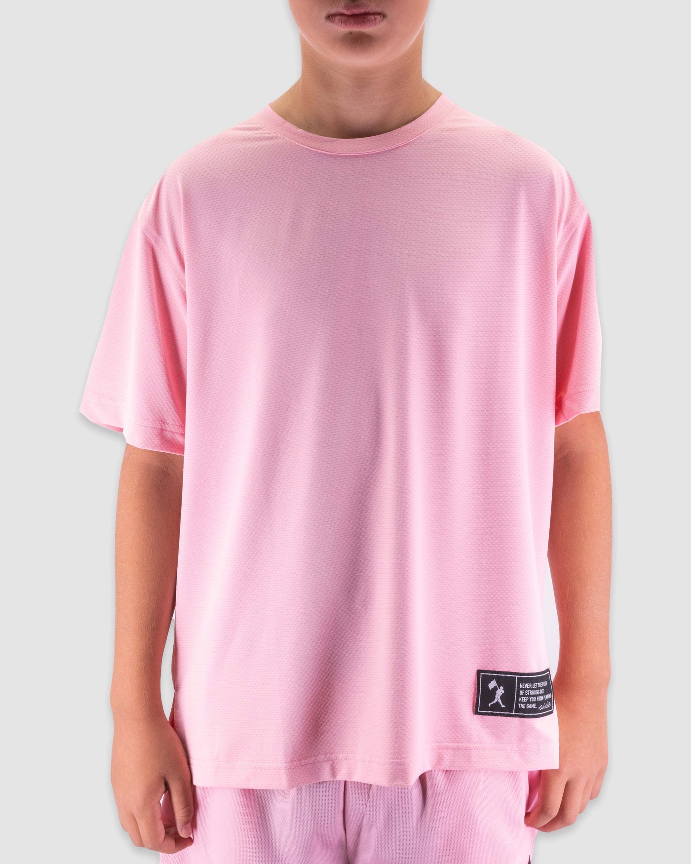 Diamond Flex Lite Oversized Training Tee (Pink) - Youth