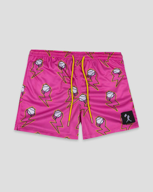Electric Arms Diamond Air Mesh Shorts (Pink) - Baseballism Online