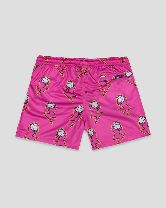 Electric Arms Diamond Air Mesh Shorts (Pink) - Baseballism Online
