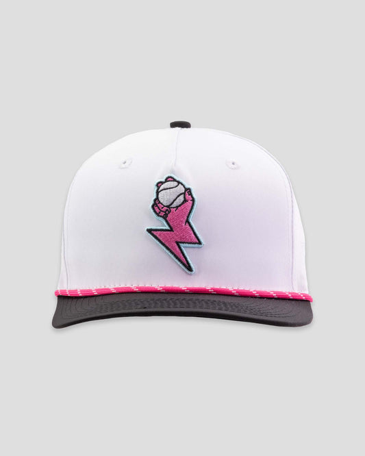 Electric Arms Rope Cap - White - Baseballism Online