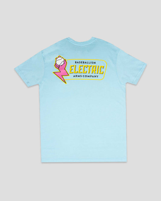 Electric Arms T-Shirt (Blue) - Baseballism Online