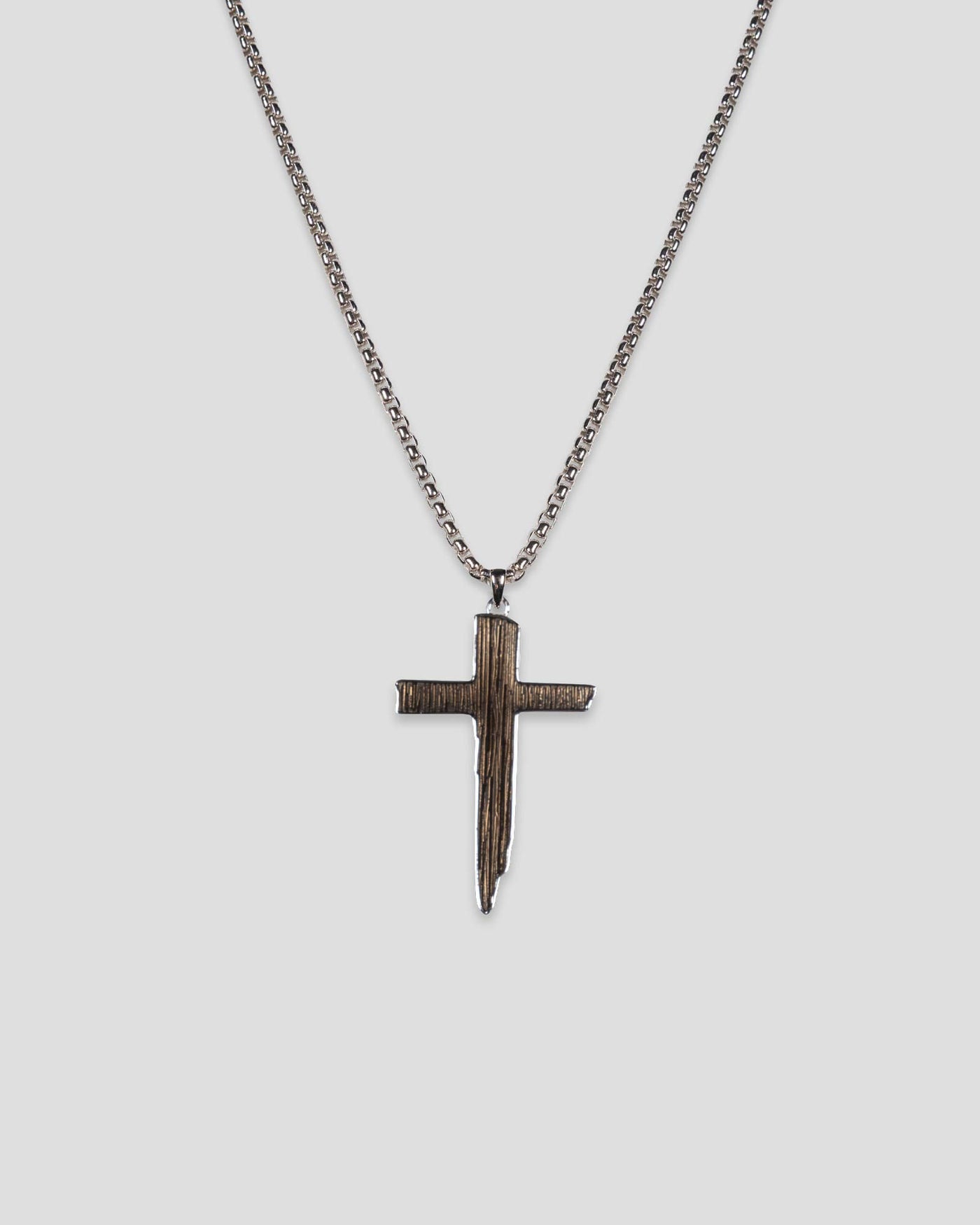 Warrior Eye Black Cross Necklace
