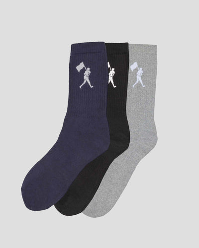 Flag Man Basic Sock Pack - 3 Pairs - Baseballism Online